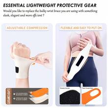 1pc Wrist Support Strap, Helps Relieve Carpal Tunnel Syndrome, Breathable Fitness Wrist Wrap, Adjustable & Protective Wrist Guard - Multicolor - View 5