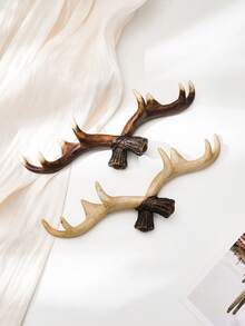 1 szt., 10,5*3,3-calowy wieszak ścienny w kształcie poroża jelenia z żywicy, wieszak ścienny w stylu vintage, dostępny w wielu kolorach, dekoracja poroża jelenia, prezent na ukończenie szkoły, odpowiedni do domowego biura, sypialni, pomieszczenia do przechowywania