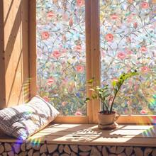 Fensteraufkleber, Wandaufkleber, Glasfenster Dekorfolie, Fenster Sichtschutzfolie, bemalte Glasfenster Folie, Sichtschutzfolie, Glasfolie, Fensterfolie Dekoration, Glasfenster Dekorfolie, Glasfenster Aufkleber, Fensteraufkleber, Wandaufkleber Dekoration geeignet für Wohnzimmer, TV, Bürodekoration, Heimdekoration