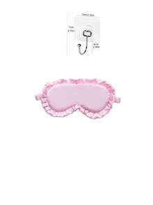 1pc Lace Double-Sided Imitation Silk Eye Mask Sleeping Elastic Eye Mask Shading Does Not Press The Eyes Breathable Lunch Break Dormitory Fresh And Simple Travel Ruffled Eye Mask Shading Breathable Elastic Eye Protection - Multicolor - View 11