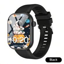 1pc Silicone Smart Watch, 2.01 Inch Touch Screen Multi-Function Electronic Watch For Teens With Various Sports Modes, Photo Control, Social App Message Notification, Alarm Reminder, Great For School, Exercise