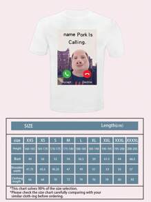 1 pieza, Camisetas personalizadas, Camisetas de hombre con avatares de alta definición, Camisetas de estilo de cara divertida personalizada, Nueva tecnología de impresión por transferencia de calor, Imágenes de alta definición, Cómodas, Alta elasticidad, El mejor regalo para novias/esposas