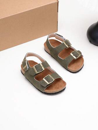 Kids' Barefoot Summer Sandals, Adjustable Triple Strap Design
