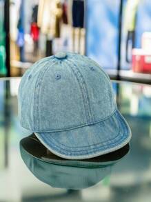 1 pieza Gorra de béisbol estilo primavera para niño/niña pequeño/a, de 6 a 24 meses, Sombrero vaquero de mezclilla, regalo personalizado para bebés