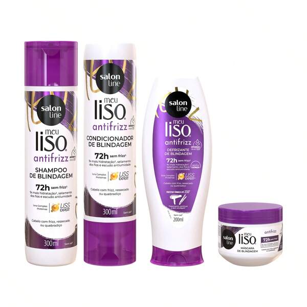 Salon Line Kit com 4 produtos Meu Liso Antifrizz