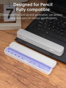 1Pc Applicable To Apple Pencil Storage Box Apple First Generation Second Generation Capacitive Pen Tip Cover Adapter Accessories Pen Case (This Product Is Just A Storage Box, Does Not Include Pens And Accessories)