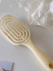 2/1 pezzo Spazzola per capelli con massaggio e design a schiena cava, colore macaron, adatta per capelli bagnati e asciutti, per acconciature voluminose, adatta sia per uomo che per donna, essenziale per il ritorno a scuola, per viaggi e vacanze, accessorio per capelli per donna