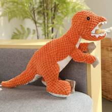 Juguete de peluche en forma de dinosaurio resistente para perros - Juguete de peluche de dinosaurio resistente a masticar para Corgi, Chow Chow, Golden Retriever, Teddy Dog como accesorio de entretenimiento para mascotas