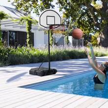 Outdoor Basketball Hoop System With Adjustable Height, Poolside Water Sport Game, Portable Basketball Goal For Pool, All-Weather Durable, Backyard Basketball Equipment, Portable Outdoor Sports Game, Easy Assembly Basketball Hoop For Poolside, Adjustable Pool Basketball Hoop And Adults - Black - View 8