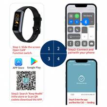 SIEMORL Smartwatch mit vielen Sportmodi, Wecker, Sitzzeit-Erinnerung, Menstruation-Erinnerung und Musikwiedergabe. Modische, kompakte und leichte Smartwatch in Makronenfarbe