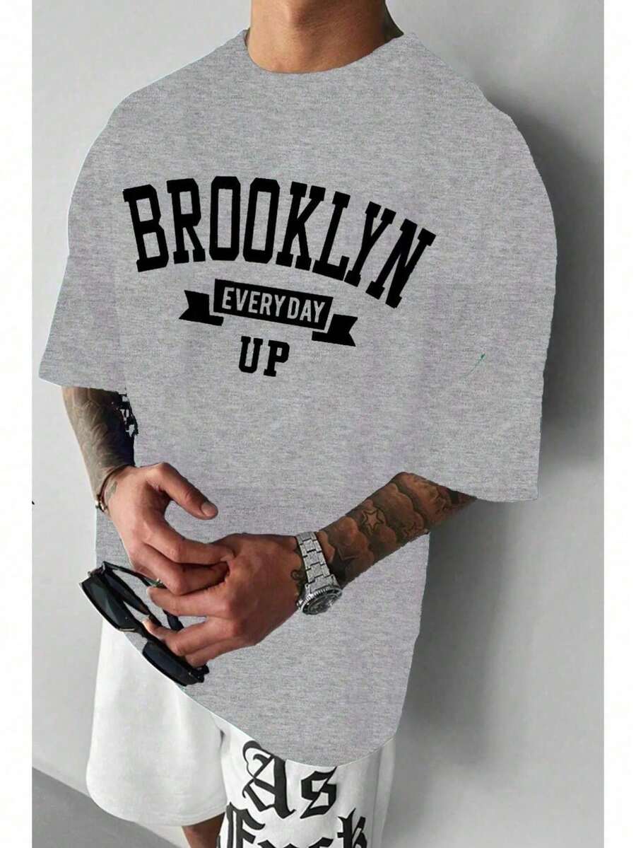 Men T-Shirts - 灰色 - 查看 1