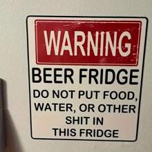 1/2/3 piezas, Imán de nevera de advertencia de cerveza humorístico - Resina de poliéster duradera, montado en la pared, muy adecuado para la decoración de la cocina, el hogar, artículos esenciales para dormitorio