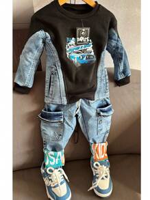 CALÇA JEANS INFANTIL MENINO