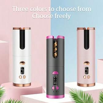 K·SKIN USB 可充电无线卷发器 - 轻松精准卷发，6 档热力和定时器设置，快速加热和自动关闭，无忧造型体验