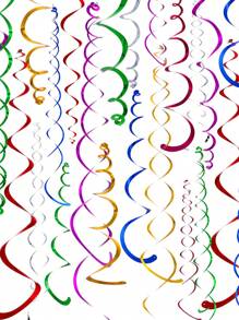 42/84 Pieces Hanging Swirls Whirls Party Decoration Streamers Decorations For Thanksgiving Day Birthday Baby Shower Graduation Wedding Celebration Tea Party