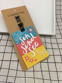 Beach-Themed Silicone Travel Accessories, Featuring Sunglasses And Palm Trees, Include Boarding Pass Holders, Luggage Tags, And Transfer Card Sleeves, Perfect For Holiday Essentials. Ideal For Travel Backpacks, Suitcases, Travel Gear, And Back-To-School Travel Tags And Accessories.