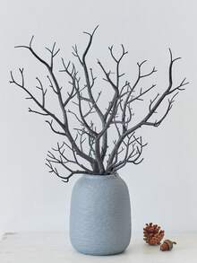 1/3Pcs Artificial Plastic Branches,Faux Antlers Tree Branch,Small Decorative Branch For Wedding Table Decoration,Baby Shower,Party Decor,Fake Plants Home Decor Christmas Decorations Room Decor Christmas - Black - View 4