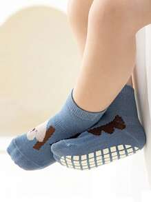 5 par skarpetek antypoślizgowych z kreskówek dla niemowląt i małych dzieci, miękkie i ciepłe skarpetki do chodzenia w pomieszczeniach, odpowiednie do codziennego noszenia przez dzieci