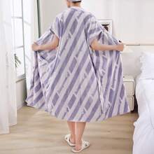 1 Stück ärmellose Bademantel, super weich und saugfähig Microfaser Damen Bademantel, farbecht und fusselarm, geeignet für Zuhause, Hotel, Beauty Spa, das ganze Jahr über, Schulanfang