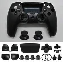 TOPWOLF DIY Full Set Housing Shell Front Back Cover Case Skin Decorative Strip Buttons Kit For PlayStation 5 PS 5 Controller