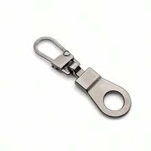 1Pcs Detachable Metal Zipper Pullers Sewing Zippers Puller Head Zippers Repair Kits For Luggage Purse Clothes DIY Sewing Craft - Apricot - View 5