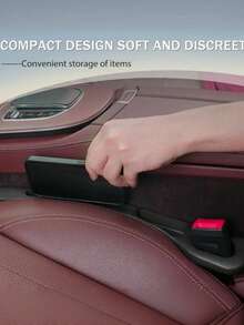 1 zestaw (po 2 szt.) organizera samochodowego do kieszeni, wysokiej jakości wypełniacz szczelin między siedzeniami, uniwersalny wypełniacz szczelin między siedzeniami z wydzielonymi przegródkami na klucze, telefony i karty, niezbędne akcesoria samochodowe dla kobiet, idealne w podróży, na powrót do szkoły, na świąteczne wycieczki i do przechowywania w akademiku, idealny prezent na Boże Narodzenie, Święto Dziękczynienia, Nowy Rok i Walentynki