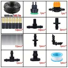Drip Irrigation System, Drip Irrigation Kit, Garden Automatic Irrigation System, Suitable For Greenhouses, Courtyards, Lawns, And Plants