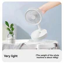 1 Pieza Ventilador mini plegable USB | Ajuste silencioso de 3 velocidades | Soporte telescópico de ABS | Soporte para teléfono y portátil para múltiples escenarios | A prueba de salpicaduras para uso doméstico/dormitorio/exterior