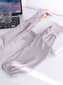 Ice Silk Sleeves. It's Thin And Loose In Summer. Suitable For Driving And Riding Bicycles, Wearing Armsleeves - A - View 9