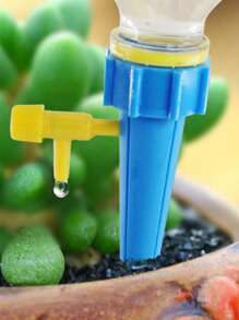 12pcs Self Watering Spikes: Automate Your Plant Watering With Adjustable Slow Release Control Valve Switch!Automatic Drippers For Vacation - Adjustable Control Valve - Ideal For House, Garden, And Office Plants