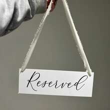 1 pieza Señal reservada para boda, Señal reservada, Señal de boda reservada, Señal de boda reservada, Señal de silla reservada, Señal de mesa reservada, Cartel de boda de acrílico, Señales reservadas, Carteles de boda, Señalización de boda, Señales de boda reservadas, Decoración de boda, Regalos de cumpleaños de verano, Útiles escolares, Decoración de habitación - Multicolor - Ver 3