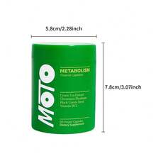 Moto Metabolism Boosting Capsule - Energy, Curb Cravings, Healthy Metabolism - Vegan Capsules, 30 Servings - 2 CÁI - Xem 5