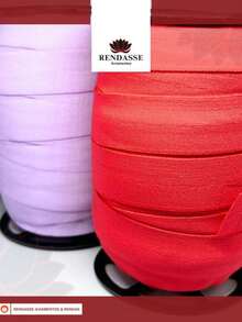 Roll 50 Meters Foldable Elastic Bias Binding ZANOTTI TYPE Mexican 25 Mm Polyester Colors Sewing Lingerie - 標題 - 查看 3