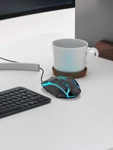 1 Stück farbige beleuchtete Gaming-Maus, tolles Geschenk für Freunde, Mitschüler und Familie