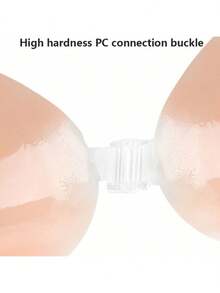 Backless Strapless Invisible Adhesive Bra For Women, Silicone Underwire Push Up Bra Suitable For Wedding Dresses, Evening Gowns, Club - Yellow - View 6