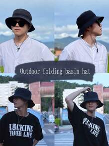 1 Piece Super Convenient Outdoor Travel Waterproof Sun Hat, Portable And Collapsible Fishing Hat, Quick-Drying Outdoor Mountaineering Sun Hat