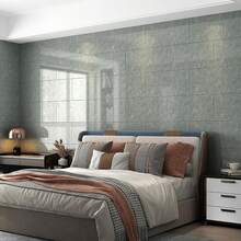 NetHong 10 Pack Self-Adhesive Marble Tiles Sticker Stick On Wall Floor Kitchen Bathroom - Karen Gray - View 5