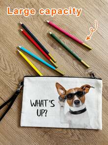 Personalized Makeup Bag, Your Photo And Your Text, Best Friend Custom Gift, Personalized Gift, Your Dog Makeup Bag, Cosmetic Bag, Pet Loss,Mother's Day Gift, Girlfriend Gift