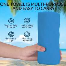 1 Pack Of Quick-Drying Sports Towel, Quick-Drying Gym, Outdoor Cycling, Portable Sweat-Absorbing Towel, Slender Beach Towel, Soft And Skin-Friendly Type, Can Be Used Throughout The Body - Multicolor - View 5