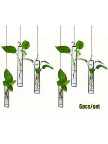 1/3/6/12 件现代金属水培花瓶，适用于家居和墙壁装饰 - 时尚悬挂饰品和装饰品 - 水耕花器 - 查看 11