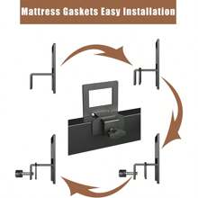 2pcs/6pcs Adjustable Bed Mattress Anti-Slip Pads, Suitable For Metal Bed Frames, Mattress Fixers, Anti-Slip Stoppers, Mattress Fixing Bars, Prevent Mattress Sliding Clamps, Mattress Anti-Slip Guards, Metal Bed Frame Mattress Fixers, Adjustable Bed Mattress Sliding Limiters, Fit For Metal Bed Frames