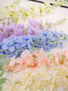 1pc 33.8inch Artificial Flower Silk Delphinium Long Stem Fake Plant For Home Decor,Room Decor,Wedding Decor,Tall Floor Vase Decoration,Spring And Summer Decoration,Garden Decor,Outdoor Party Decorations,Office Decor