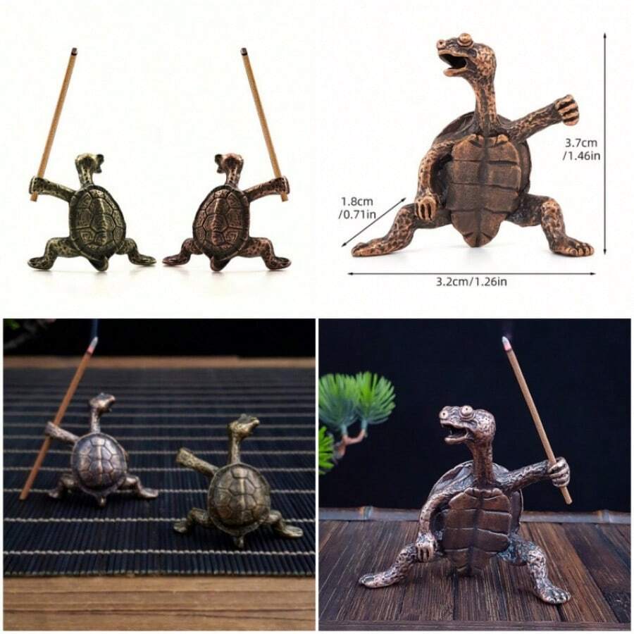 Home Decor Incense Sticks Holder Bakhoor Burner House Decor Mini Incense Stick Holder, Small Incense Burner Stand, Home Decoration, Room Decoration - Đồng đỏ - Xem 1