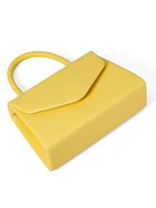 PU Women Clutch Bag For Party, Wedding, Daily And Fashion Events, Perfect For Party Girls, Ladies, Female, Ideal Gift For Party, Wedding, Prom, Dinner/Banquet, Fashionable Butter Yellow Bag For Women