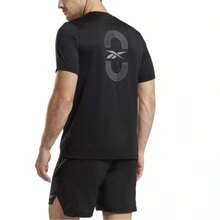 REEBOK RUNNING GFX Tee - Black - View 2