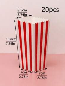 10pcs/20pcs Popcorn Bucket, French Fry Box, Chicken Nugget Takeout Container, Mini Popcorn Tubs & Containers Suitable For Movie Theaters, Home, Carnival Parties, Decoration - Paper - View 18