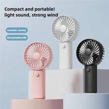 Cute Mini Fan, Portable Handheld Fan, Lightweight Portable Fan, Pocket-Sized, Low Noise Small Electric Fan, Student Gift, Outdoor Fan - Multicolor - View 1