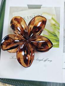 2 件度假风格鸡蛋花发夹，优雅闪亮花朵和发爪发髻/发髻发饰，度假氛围，爪夹，发夹，发夹秋冬 - 彩色 - 查看 11