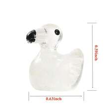 10 pièces Flamant rose fluorescent, décoration de modèle d'animal miniature, flamants roses colorés mignons, accessoires de résine DIY pour animaux, petit ornement de bureau, cadeau de remise des diplômes, joie de tous les jours