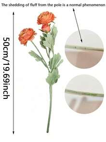 1 件/4 件人造奥斯汀玫瑰束仿真牡丹长茎人造花适合家庭花瓶办公室婚礼订婚插花周年纪念母亲节生日礼物 - 3頭洋牡丹 - 查看 3